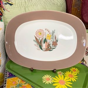 50s Floral Platter